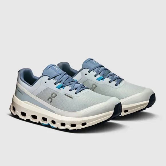 NWT On Women's Cloudvista 2 Waterproof Trail Running Shoes Color: Arctic/White